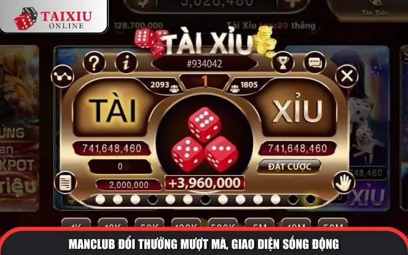 Manclub đổi thưởng mượt mà, giao diện sống động